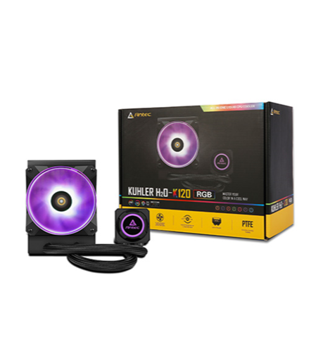 REFRIGERACION LIQUIDA ANTEC 120MM RGB K120 RGB KUHLER BASE DE COBRE