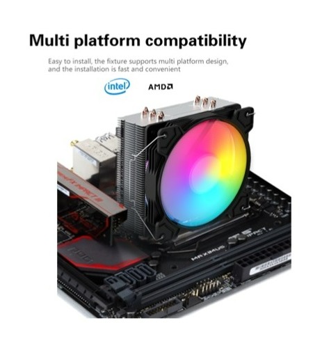 DISIPADOR PARA PROCESADOR CENTAURUS 120MM LC 600 BASE DE COBRE AMD & INTEL