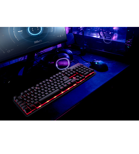 TECLADO GAMER XTECH REVENGER TRICOLOR ILUMINACION DE FONDO XTK+520S