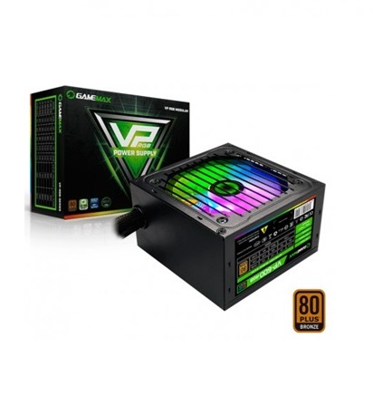 FUENTE DE PODER GAMEMAX 600W 80 PLUS BRONCE VP600RGB