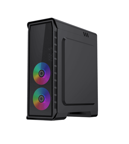 GABINETE GAMER GAMEMAX ELYSIUM BLACK G503X INCLUYE 4 FAN 2X120MM FRGB 2X120MM AZUL