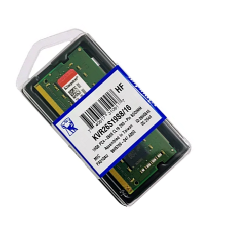 MEMORIA RAM PARA NOTEBOOK KINGSTON 16GB DD4 2666MHZ SODIMM KVR26S19S8/16