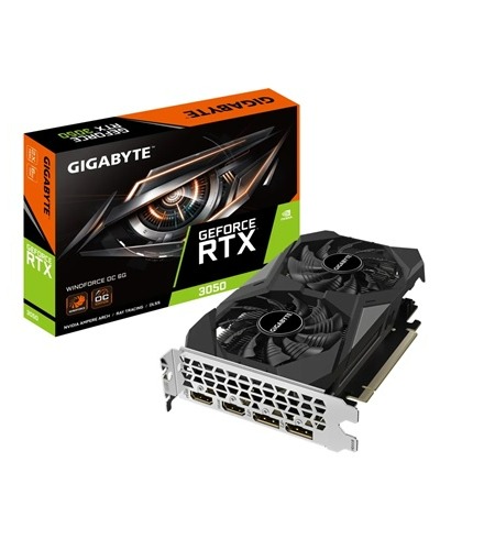 TARJETA DE VIDEO Gigabyte GeForce RTX3050 WINDFORCE [GV-N3050WF2OCV2-6GD]