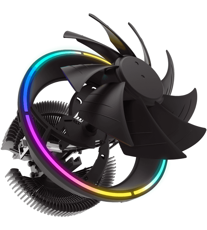 VENTILADOR GAMER GAMEMAX PARA PROCESADOR AND & INTEL GAMMA 200 RGB