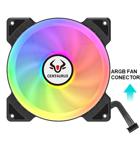 VENTILADOR PC ARGB LIGHT CENTAURUS  120mm M6 5V