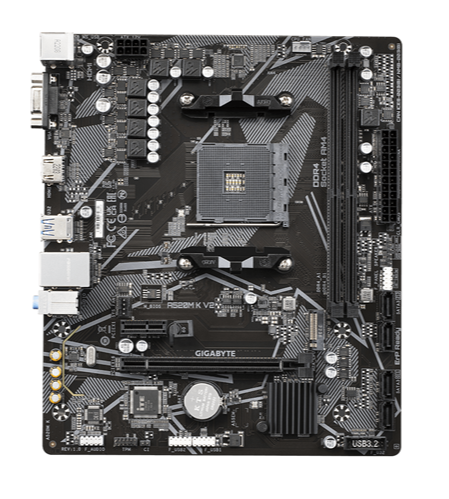 PLACA MADRE GIGABYTE A520M K V2 DDR4 LAGA AM4 MATX 