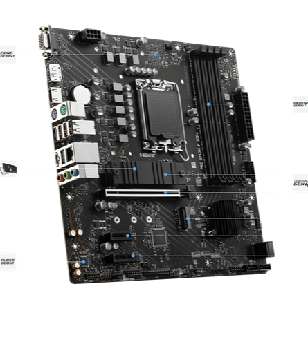 PLACA MADRE MSI PRO B760M-P DDR4
