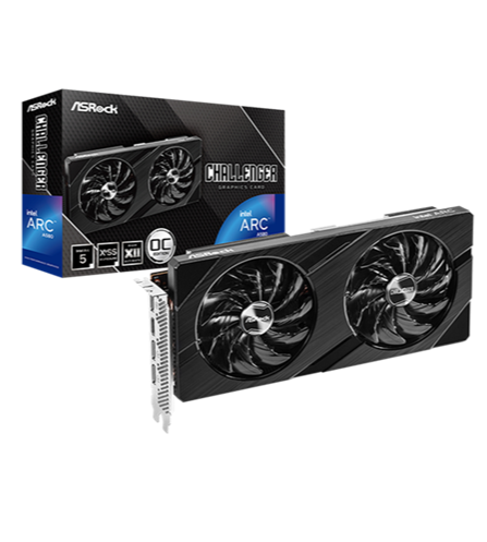 TARJETA DE VIDEO  INTEL ARC CHALLENGER ASROCK A580 8GB DDR6 OC EDITION 90-GA3JZZ-00UANZ