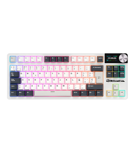 TECLADO GAMER MECANICO ROYAL KLUDGE RK S85 SWITCH BIEGE