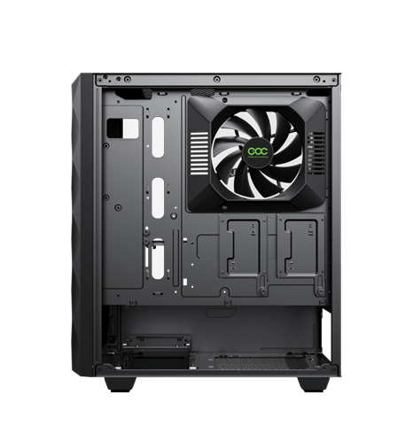 GABINETE GAMER GAMEMAX BLACK DIAMOND COC ARGB ATX INCLUYE 1 VENTILADOR
