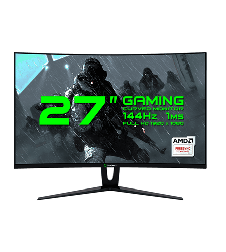 MONITOR GAMER GAMAMEX CURVO 27 144HZ FULLHD 1920x1080 GMX27C144BLACK