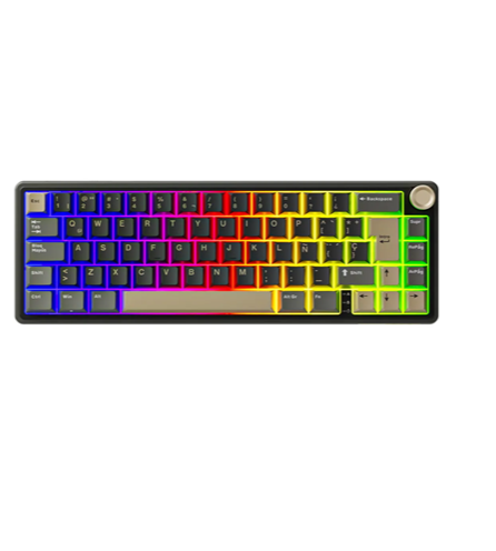 TECLADO GAMER MOUSE ROYAL KLUDGE R65 BROWN SWITCH BROWN