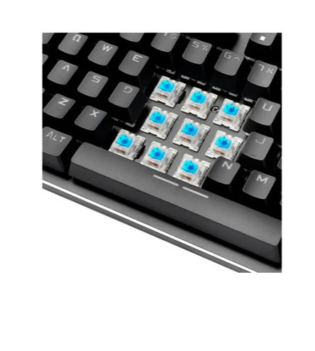 TECLADO GAMER MECANICO DATACOM 104 TECLAS PHAFNIR SWITCH BLUE RGB