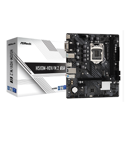 PLACA MADRE ASROCK H510-HDV/M2, SE LGA 1200 Matx 90-mxbm00-a0
