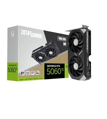 Tarjeta de Video Zotac GAMING GeForce RTX5060Ti 8GB Twin Edge OC [ZT-B50610H-10A]