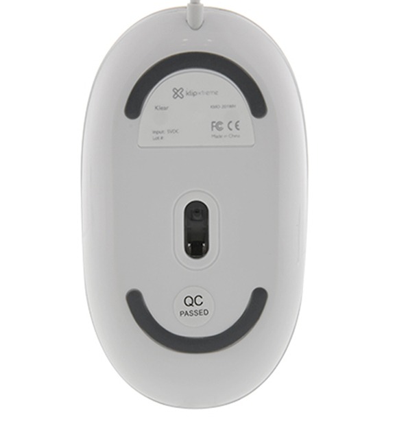 MOUSE ALAMBRICO USB KLIP XTREME 1600DPI COLOR BLANCO KMO-201WH