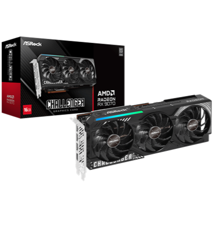 TARJETA DE VIDEO ASROCK RX9070 CHALLENGER RX9070 CL 16G 90-GA5NZZ-00UANZ