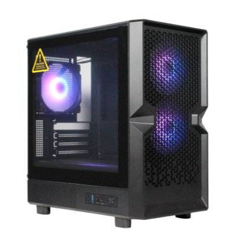 GABINETE GAMER CLIO M4 MATX INCLUYE 3 FANS ARGB 120MM