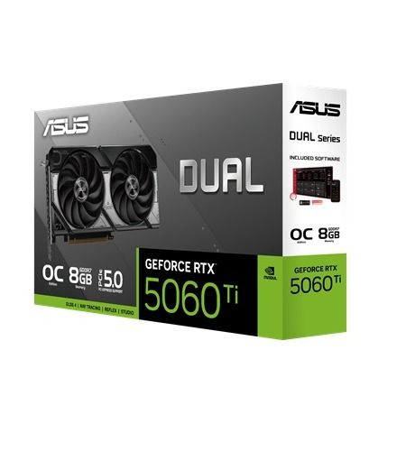 Tarjeta de Video ASUS Dual NVIDIA GeForce RTX 5060Ti OC Edition, 8GB GDDR7, 128-bit, PCI-e 5.0