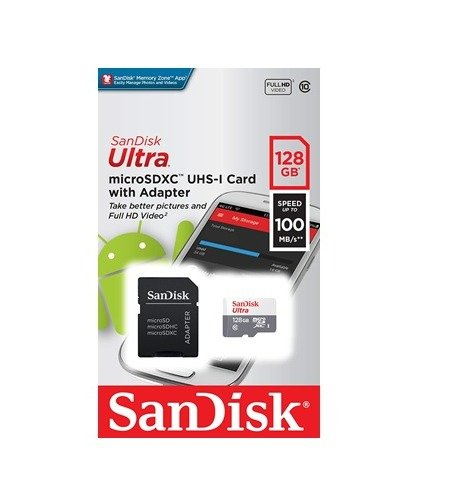 MicroSD Memoria SANDISK 128GB SDSQUNR-128G-GN