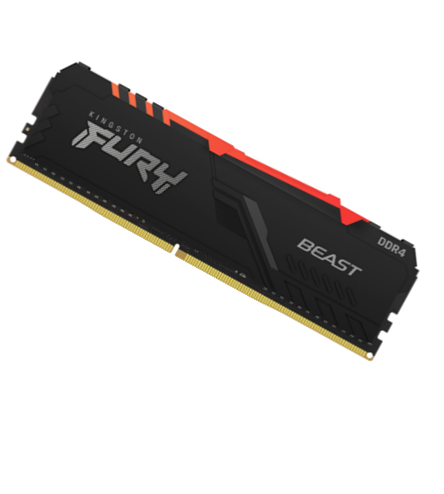 MEMORIA RAM PC KINGSTON FURY BEAST RGB 8GB 2666 DDR4 1X8GB DIMM KF426C16BBA/8