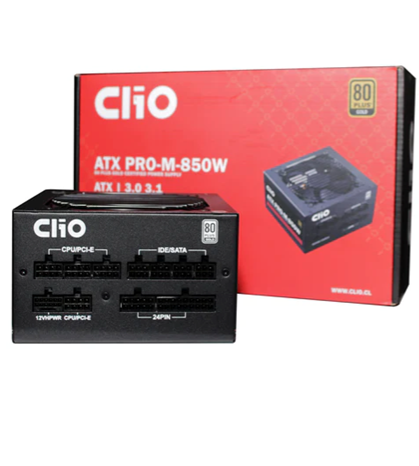 FUENTE PODER REAL CLIO 850W CERTIFICADA 80 PLUS GOLD ATX PRO-M-850W 
