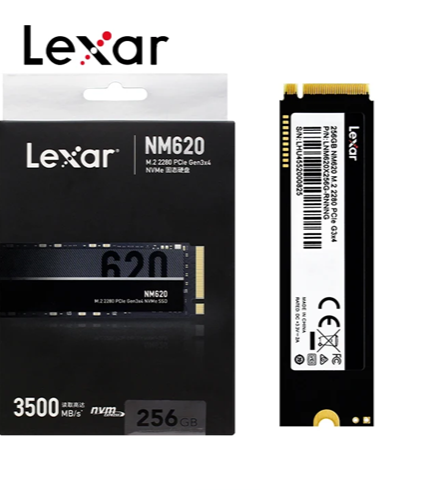 UNIDAD DE ESTADO SOLIDO SSD LEXAR 256GB PCIex NVME LNM620X256G-RNNNG 3500/2400
