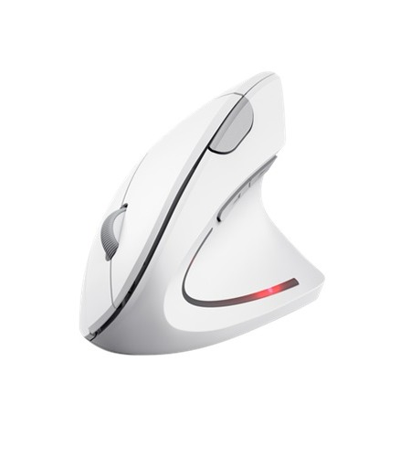 MOUSE VERTICAL ERGONOMICO INALAMBRICO TRUST VERTO WHITE