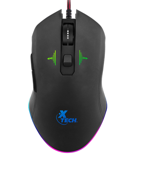 MOUSE GAMER ALAMBRICO XTECH VENON 6 BOTONES HASTA 3200 DPI XTM-710