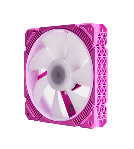 VENTILADOR CENTAURURS PARA GABINETE 120MM 120P-A ARGB ARGB 3 PINES COLOR ROSADO