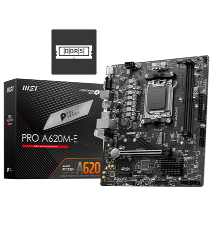 PLACA MADRE MSI A620M-E DDR5 MATX LGA AM5