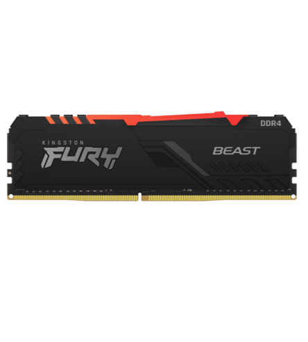 MEMORIA RAM PC KINGSTON FURY BEAST RGB 8GB 2666 DDR4 1X8GB DIMM KF426C16BBA/8