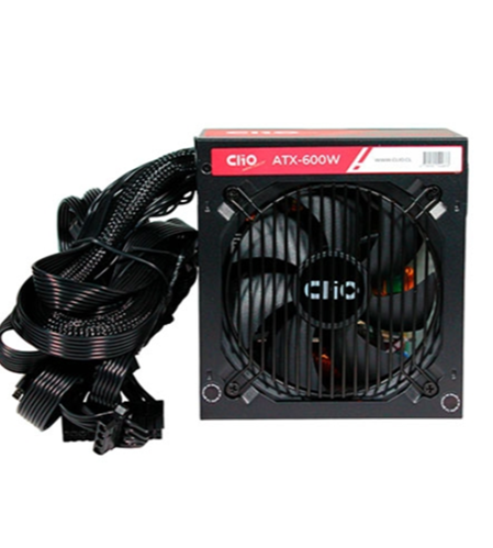 FUENTE PODER CLIO CATX-600 600W 80+PLUS EFICIENCIA DEL 87% PCIexp 5.1
