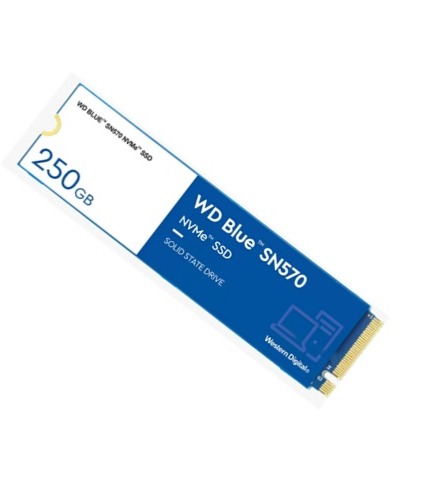 UNIDAD DE ESTADO SOLIDO SSD WESTSERN DIGITAL BLUE 250GB NVME SN570 WDS250G3B0C