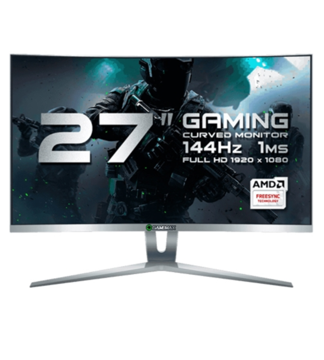 MONITOR GAMER GAMEMAX CURVO 27 144HZ FULLHD 1920x1080 GMX27C144 WHITE