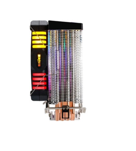DISIPADOR CPU CENTAURUS LC400A BLACK VENTILADOR 120MM 4 PINES FUNCION ARCOIRIS