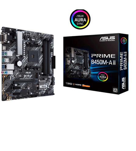 PLACA MADRE ASUS PRIME B450M-A II MATX 90MB15Z0-MVAAY0