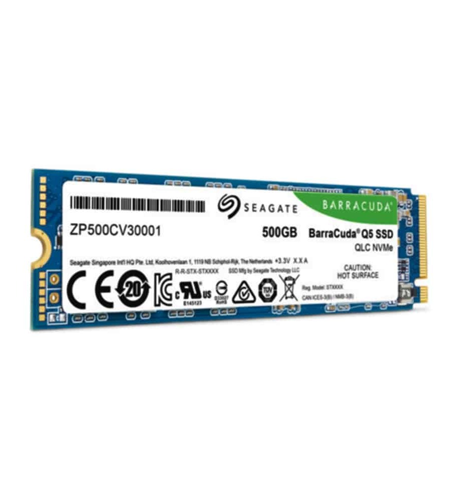 UNIDAD DE ESTADO SOLIDO SSD SEAGATE BARRACUDA 500GB M.2 NVME PCIe ZP500CV3A001