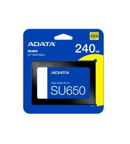 UNIDAD DE ESTADO SOLIDO SSD 240GB ADATA Ultimate SU650 - SATA 3 (6.0 Gb/s) A-DATA (ASU650SS-240GT-R)