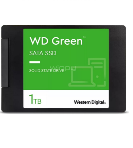 UNIDAD DE ESTADO SOLIDO SSDWESTERN DIGITAL GREEN 1TB 2.5 SATA WDS100T5G0A