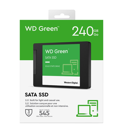 UNIDAD ESTADO SOLIDO SSD WESTERN DIGITAL 240GB SATA 3 6GB/S WDS240G3G0A
