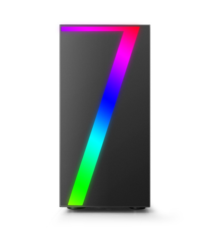 GABINETE GAMER CENTAURUS V13 BLACK RGB MATX VENTANA DE VIDRIO 1 FAN RGB 120mm
