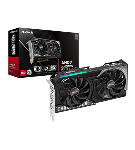 TARJETA DE VIDEO ASROCK RX9060XT CHALLENGER 16GB OC RX9060XT CL 16GO