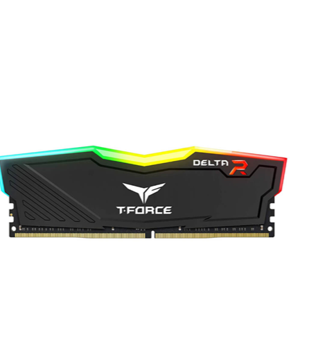 MEMORIA RAM PC TEAMGROUP T-FORCE DELTA RGB 8GB 3600MHZ DDR4 TF3D48G3600HC18JBK