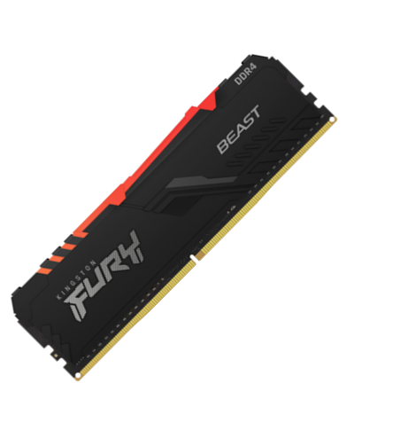 MEMORIA RAM PC KINGSTON FURY BEAST RGB 8GB 2666 DDR4 1X8GB DIMM KF426C16BBA/8