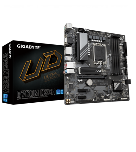 PLACA MADRE GIGABYTE B760M DS3H LGA1700 MATX ULTRA DURABLE DDR5