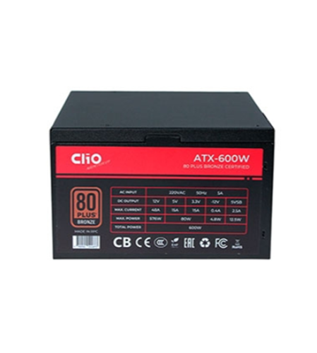 FUENTE PODER CLIO CATX-600 600W 80+PLUS EFICIENCIA DEL 87% PCIexp 5.1